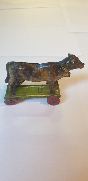 Meier - Jouet en étain - Antique Tin Penny Toy, Cow On, Antiek en Kunst, Antiek | Speelgoed