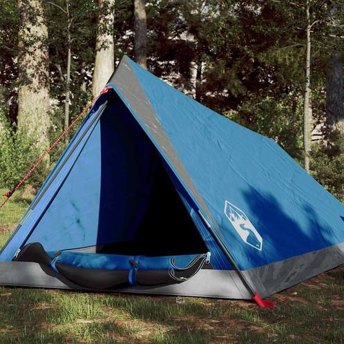 vidaXL Tent 2-persoons waterdicht blauw, Caravans en Kamperen, Tenten, Nieuw, Verzenden