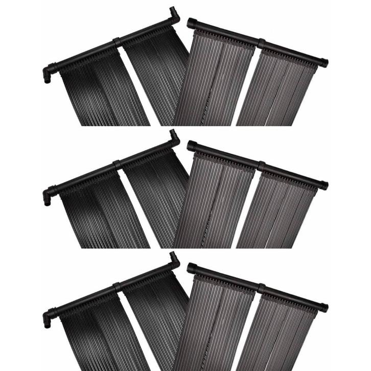 vidaXL Solarverwarmingspanelen voor zwembad 6 st 80x620 cm, Tuin en Terras, Zwembaden, Nieuw, Verzenden