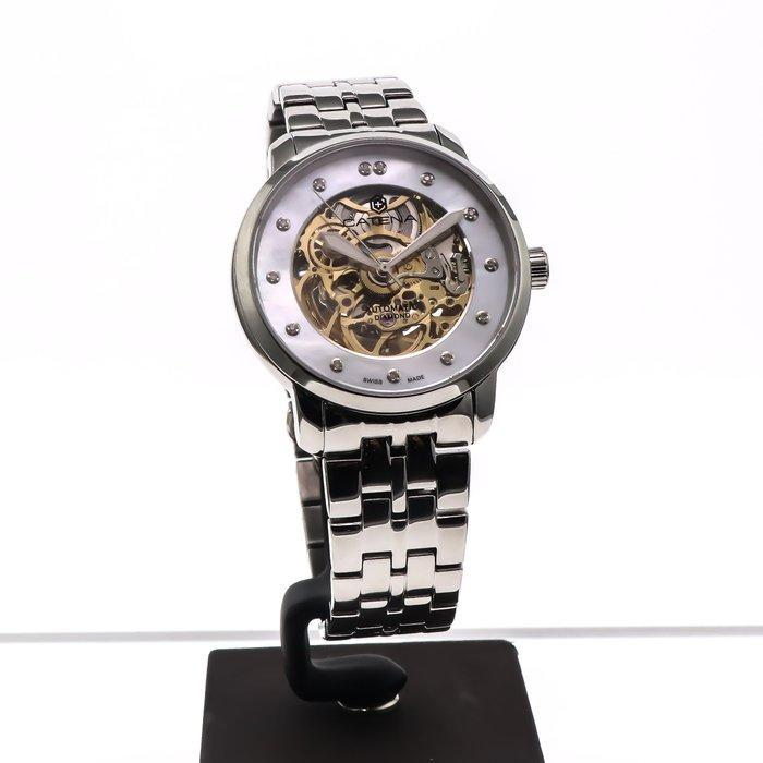 Catena - Skeleton Diamond Automatic Swiss Made Watch -, Bijoux, Sacs & Beauté, Montres | Hommes