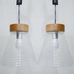 Seed Design - Plafondlamp (2) - Rille 28 - Glas, Hout