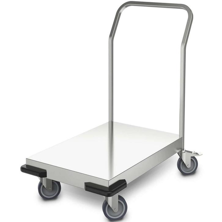 Platformwagen | RVS | Max. 120kg | Wielen (Geremd) +, Zakelijke goederen, Horeca | Keukenapparatuur, Nieuw in verpakking, Verzenden