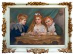 Franse school (XX) - Ritratto dei nobili Ratti - cm 77x108