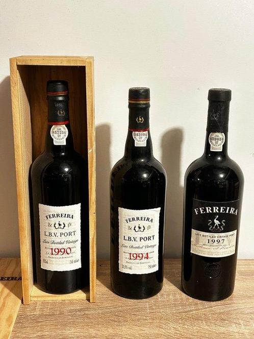 1990 Ferreira - Late Bottled Vintage Port, Vintage Port -, Verzamelen, Wijnen