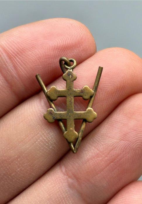 mysterieuze gotische victoriaanse Kruis van Lotharingen, Antiek en Kunst, Curiosa en Brocante