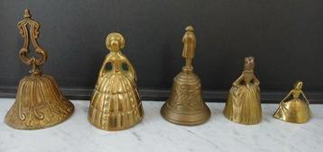 Decoratieve bel (5) - 1 altaar - en 4 tafelbel