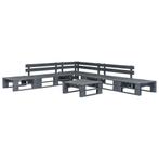 vidaXL 6-delige Loungeset pallet hout grijs, Verzenden, Nieuw, Loungeset