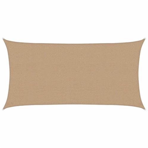 Schaduwdoek 2,5x4,5 Taupe - OP = OP - Goedkoopste zonwering!, Tuin en Terras, Schaduwdoeken, Nieuw, Verzenden