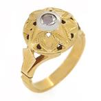 Ring - 18 karaat Geel goud, Witgoud -  0.22 tw. Diamant