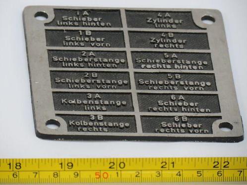 EisenbahnSchild oil Verteilerplatte (Spoorwegen 1:1), Verzamelen, Spoorwegen en Tram, Overige typen, Nieuw, Ophalen of Verzenden