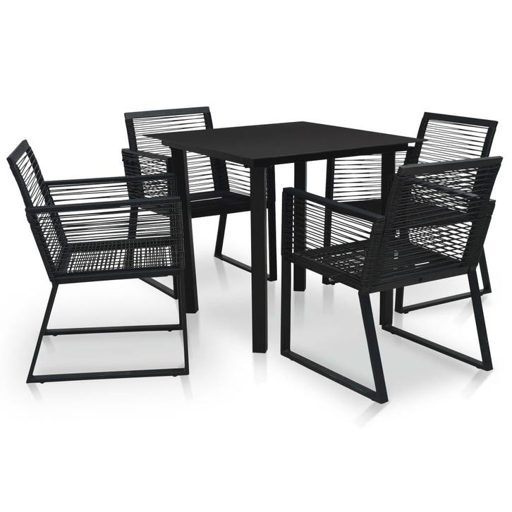 Tuinset PVC-rattan 5-delig | Tweede Kansje | OP = OP, Tuin en Terras, Tuinsets en Loungesets, Nieuw, Rotan, Tuinset, 4 zitplaatsen