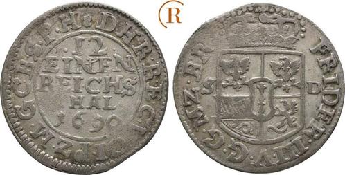 1/12 taler, daalder Stargard 1690 Sd Preussen Pruisen: Fr..., Timbres & Monnaies, Monnaies | Europe | Monnaies non-euro, Envoi