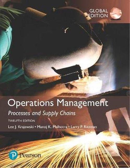 Operations Management: Processes and Supply Chains, Global, Livres, Livres Autre, Envoi