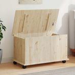 vidaXL Opbergkist met wielen ALTA 73x39,5x43 cm massief, Verzenden, Nieuw
