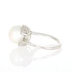 Zonder Minimumprijs - Ring - 18 karaat Witgoud Diamant, Handtassen en Accessoires, Ringen, Nieuw