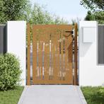 vidaXL Poort 105x130 cm bamboe-ontwerp cortenstaal, Verzenden, Nieuw