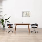vidaXL Eetkamerstoel draaibaar gebogen hout en kunstleer, Huis en Inrichting, Stoelen, Verzenden, Nieuw