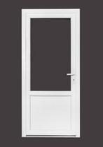 PVC achterdeur 98x215cm HR++ 3-punt haakslot (2/3 glasHR++)., Doe-het-zelf en Bouw, 80 tot 100 cm, Nieuw, Ophalen of Verzenden