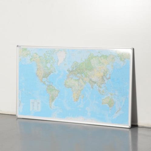 Kummerley-Frey landkaart, Wereld, 142 x 84 cm, Articles professionnels, Aménagement de Bureau & Magasin | Fournitures de bureau