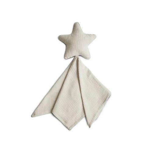 Mushie Knuffeldoekje - Lovely Blanket Star Beige, Kinderen en Baby's, Speelgoed | Babyspeelgoed, Nieuw, Ophalen of Verzenden