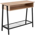 Consoletafel Tralee 100x35x80,5cm - Industrieel licht hout,, Maison & Meubles, Tables | Tables d'appoint, Verzenden