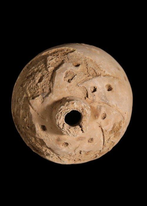 Byzantijns Keramiek Granaat met geometrische decoratie, Antiquités & Art, Antiquités | Autres Antiquités