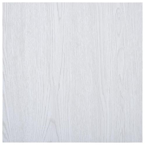 vidaXL Vloerplanken zelfklevend 5,11 m² PVC wit, Doe-het-zelf en Bouw, Vloerdelen en Plavuizen, Nieuw, Verzenden