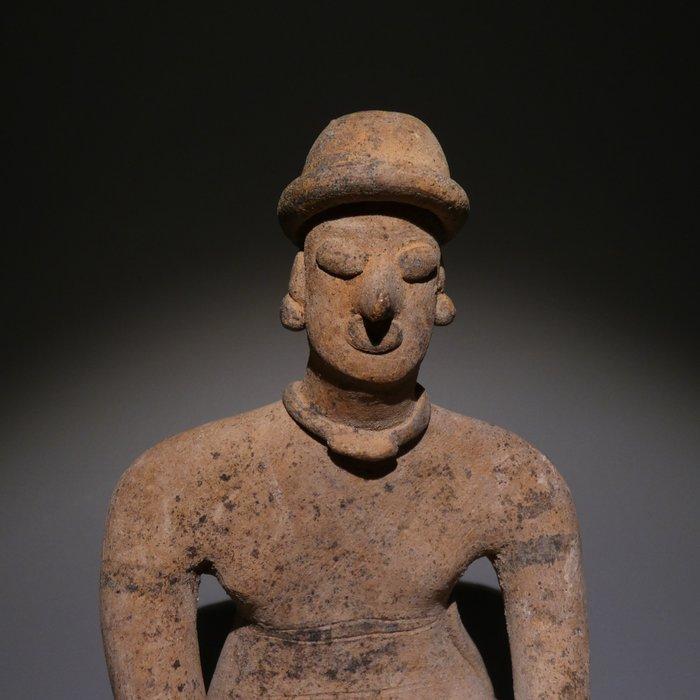 Colima, Westkust Mexico Terracotta Gezette figuur. 11,5 cm, Verzamelen, Mineralen en Fossielen