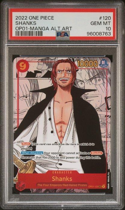 Bandai - 1 Graded card - One Piece - Shanks 120 - PSA 10, Hobby en Vrije tijd, Verzamelkaartspellen | Overige