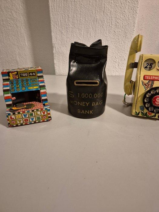 Spaarpot (3) - onbe - 3 keer vintage spaarpotte, Antiek en Kunst, Curiosa en Brocante