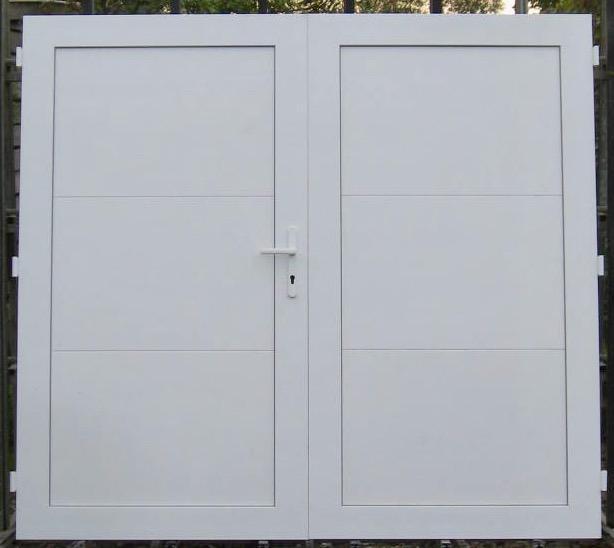 pvc dubbel deur , buitendeur , achterdeur , deur 223 x 200, Doe-het-zelf en Bouw, Deuren en Vliegenramen, Nieuw, Kunststof, Buitendeur
