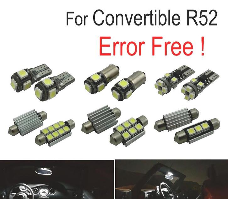 KIT 12 AMPOULES LED INTÉRIEUR POUR MINI COOPER CABRIO CABRIO, Auto-onderdelen, Verlichting, Verzenden