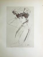 Paul-César Helleu (1859-1927) - Elégante au chapeau (Miss