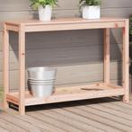 vidaXL Oppottafel met schap 108x35x75 cm massief douglashout, Tuin en Terras, Verzenden, Nieuw