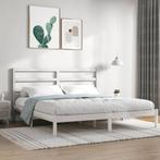 vidaXL Bedframe massief hout wit 180x200 cm, Huis en Inrichting, Slaapkamer | Bedden, Verzenden, Nieuw