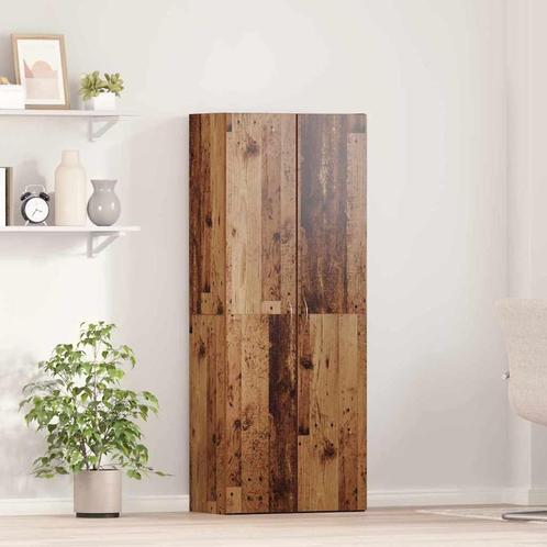 vidaXL Kantoor kast 2 pcs Oud hout 60 x 32 x 153 Bewerkt, Huis en Inrichting, Kasten | Overige, Nieuw, Verzenden