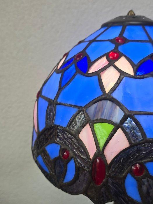Tafellamp - Metaal en glas-in-lood - Stijl Tiffany, Antiek en Kunst, Curiosa en Brocante