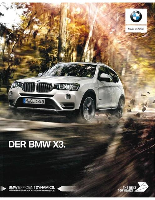 2017 BMW X3 BROCHURE DUITS, Livres, Autos | Brochures & Magazines