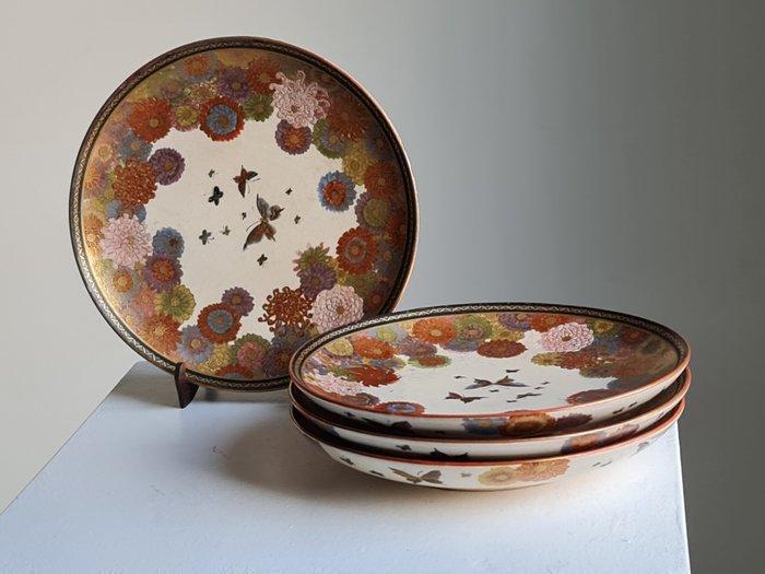 Fijn handgeschilderde Japanse Satsuma-porselein schalen,, Antiquités & Art, Antiquités | Autres Antiquités