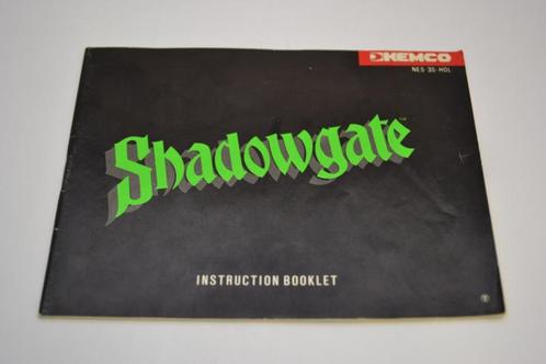 Shadowgate (NES HOL MANUAL), Games en Spelcomputers, Spelcomputers | Nintendo Consoles | Accessoires