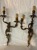 Candélabre Liberty / Rococo (2) - Bronze - Applique murale, Antiek en Kunst