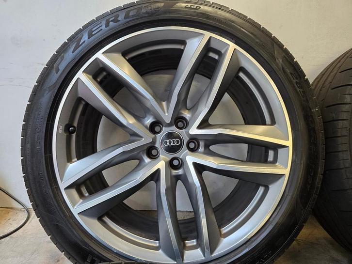 DEMO Audi RS Q7 Q8 ETron 21 inch RS velgen zomerbanden, Auto-onderdelen, Banden en Velgen, 20 inch, Zomerbanden, 285 mm, Personenwagen