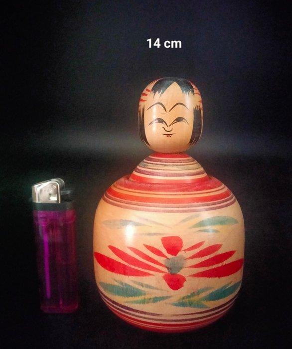 Beeldje, grote traditionele Japanse houten pop Ejiko Kokeshi, Antiek en Kunst, Curiosa en Brocante