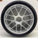 Porsche 997 Turbo/GTS 19 RS Spyder zilver met banden 8MM, Autos : Pièces & Accessoires, Pneus & Jantes, Ophalen, Banden en Velgen