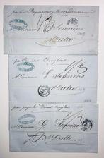 Frankrijk 1867/1871 - Frankrijk 1849/1850 lot 3 brieven, Timbres & Monnaies, Timbres | Europe | France