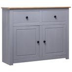 vidaXL Buffet Gris 93x40x80 cm Pin solide Assortiment, Maison & Meubles, Verzenden, Neuf