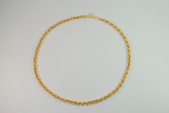 Halsketting - 18 karaat Geel goud - Collier gouden ketting, Handtassen en Accessoires, Kettingen