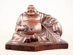 Hotei Boeddha, een van de zeven gelukkige goden - Hout -, Antiek en Kunst