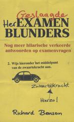 Geslaagde herexamenblunders 9789045314938 Richard Benson, Verzenden, Gelezen, Richard Benson