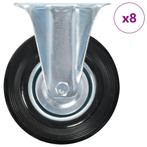 vidaXL 8 st Wielen vast 125 mm, Verzenden, Nieuw